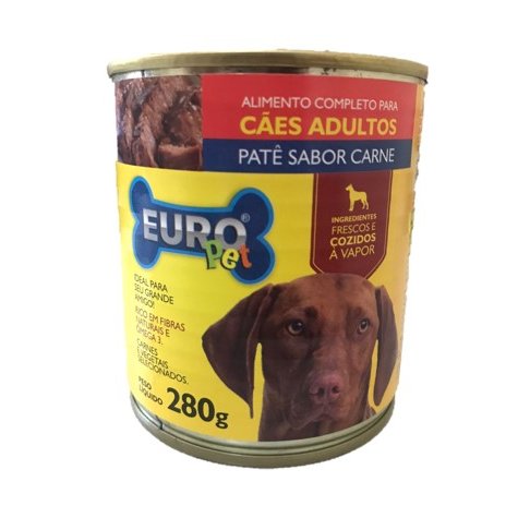 Patê em Lata Europet Cães Adultos Carne 280g