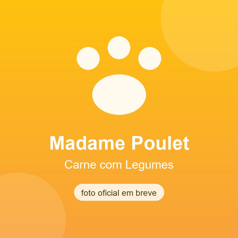 Alimento Úmido Madame Poulet Carne com Legumes 280g