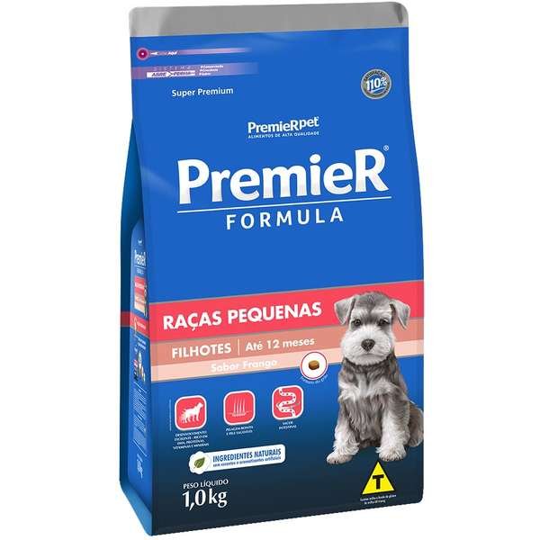 Ração Premier Fórmula Cães Filhotes Raças Pequenas 1kg